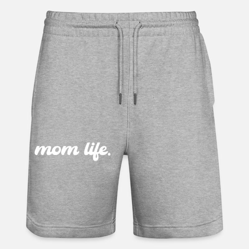 Maman Vie Blanc - Short de jogging bio TRAINER Stanley/Stella unisexe - gris chiné