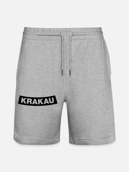 Krakow Chapter Element 1C (JGA MC-Rocker-Style) - Stanley/Stella Trainer Unisex Organic Jogging Shorts - heather grey