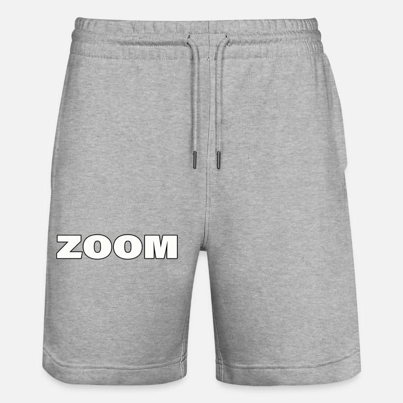 ZOOM - Short de jogging bio TRAINER Stanley/Stella unisexe - gris chiné
