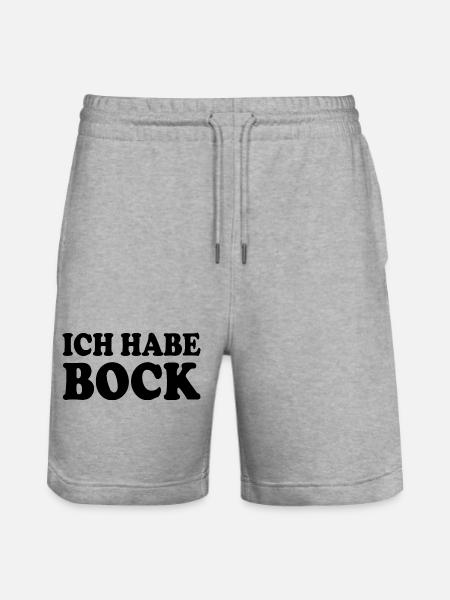 Ich habe bock - Stanley/Stella Unisex Bio Joggingshorts Trainer  - Grau meliert