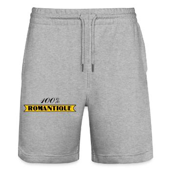 anniversary. Anniversary Decade. humor. funny - Stanley/Stella Trainer Unisex Organic Jogging Shorts - heather grey - Front - Nik (191cm) & Marisol (170cm)