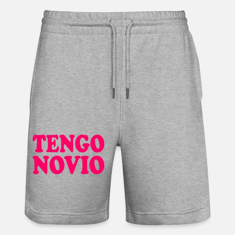 J’ai un copain - Short de jogging bio TRAINER Stanley/Stella unisexe - gris chiné