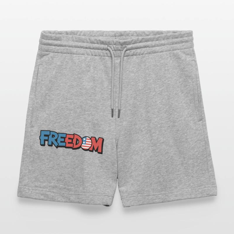Conception de la Déclaration de Typographie de la Liberté Short de jogging bio TRAINER Stanley/Stella unisexe
