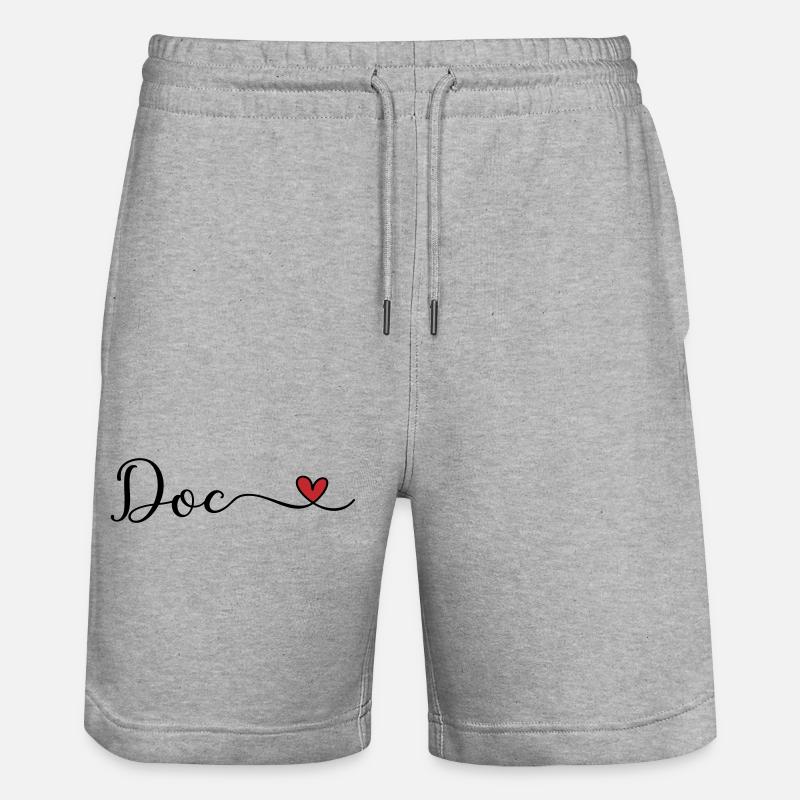 Doc - Stanley/Stella Unisex Bio Joggingshorts Trainer  - Grau meliert