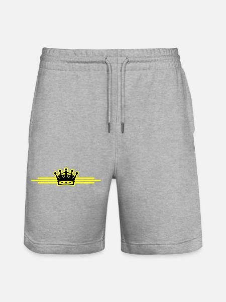 Crown Line - Stanley/Stella Trainer Unisex Organic Jogging Shorts - heather grey