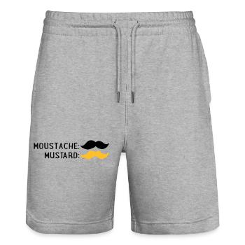 2541614 123197535 kretus35 - Stanley/Stella Unisex Bio Joggingshorts Trainer  - Grau meliert - Vorne - Nik (191cm) & Marisol (170cm)