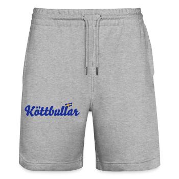 Suède drapeau Köttbullar - Short de jogging bio TRAINER Stanley/Stella unisexe - gris chiné - Devant - Nik (191cm) & Marisol (170cm)