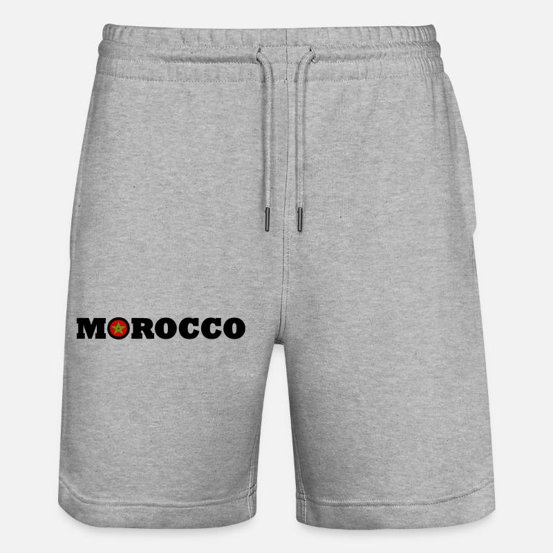 Maroc - Short de jogging bio TRAINER Stanley/Stella unisexe - gris chiné