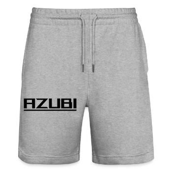 Azubi black - Stanley/Stella Unisex Bio Joggingshorts Trainer  - Grau meliert - Vorne - Nik (191cm) & Marisol (170cm)