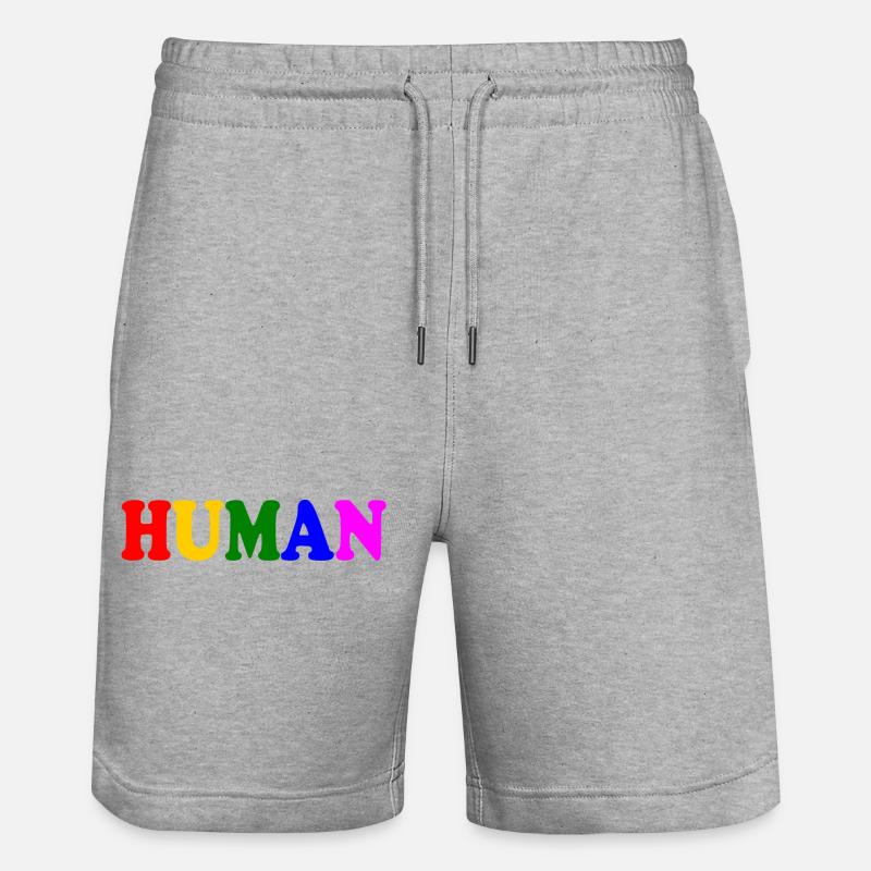 Human - Short de jogging bio TRAINER Stanley/Stella unisexe - gris chiné