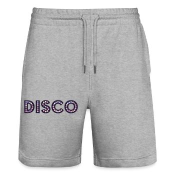Disco - Stanley/Stella Trainer Unisex Organic Jogging Shorts - heather grey - Front - Nik (191cm) & Marisol (170cm)