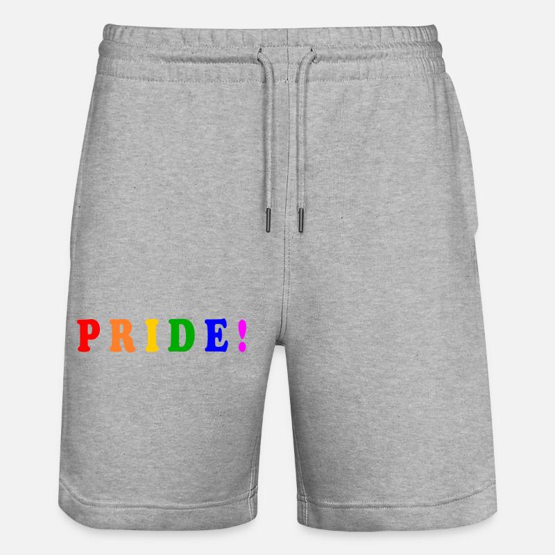 Pride - Stanley/Stella Trainer unisex luomu-collegeshortsit - harmaasävyinen