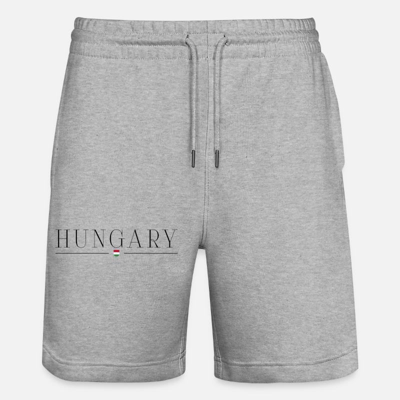 Amo l'Ungheria - Pantaloncini da jogger ecologici unisex Trainer di Stanley/Stella - grigio melange