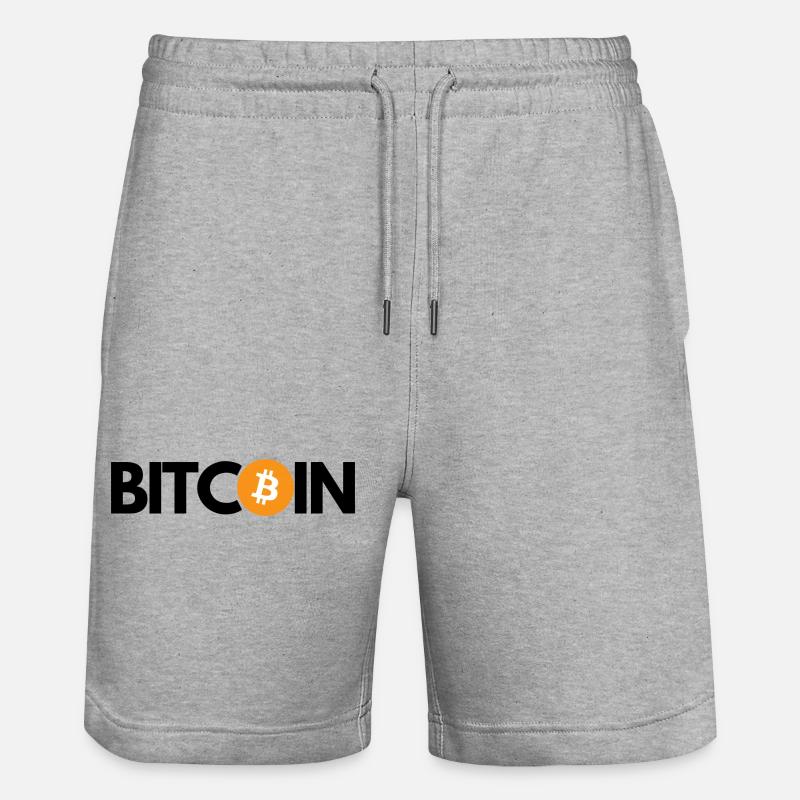 Crypto BITCOIN 2 - Short de jogging bio TRAINER Stanley/Stella unisexe - gris chiné