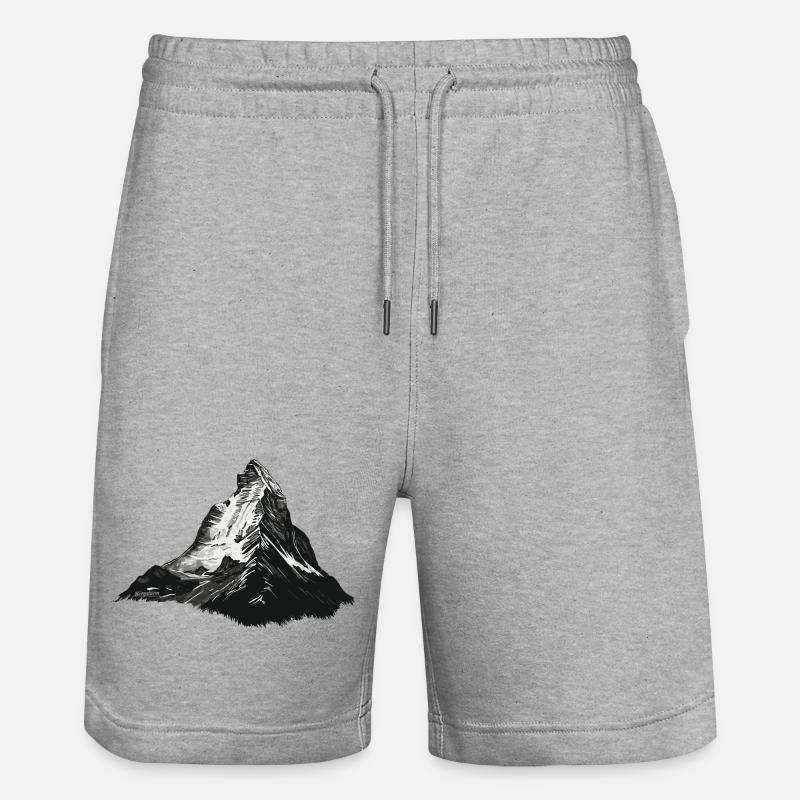 Mont Cervin - Short de jogging bio TRAINER Stanley/Stella unisexe - gris chiné