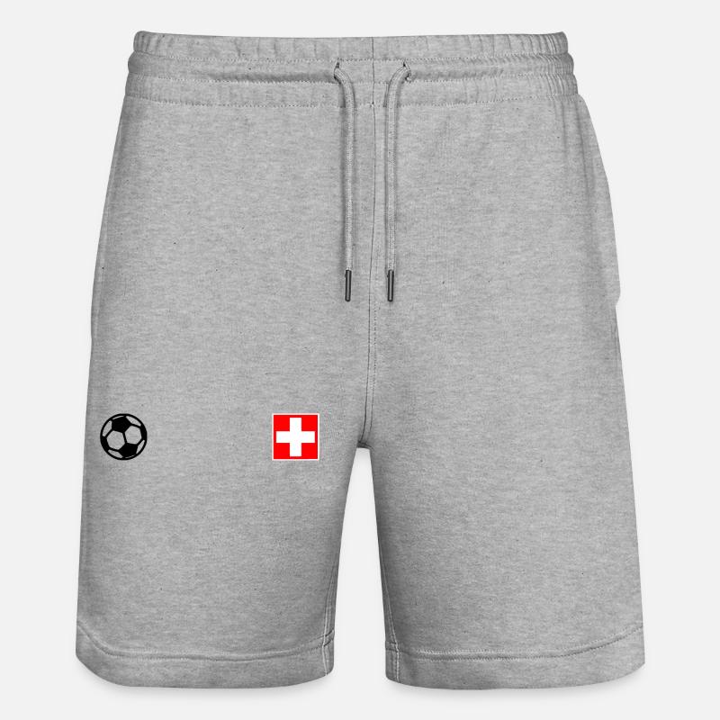 Suisse - Short de jogging bio TRAINER Stanley/Stella unisexe - gris chiné