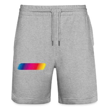 Spectre de couleurs Flash sale - Short de jogging bio TRAINER Stanley/Stella unisexe - gris chiné - Devant - Nik (191cm) & Marisol (170cm)
