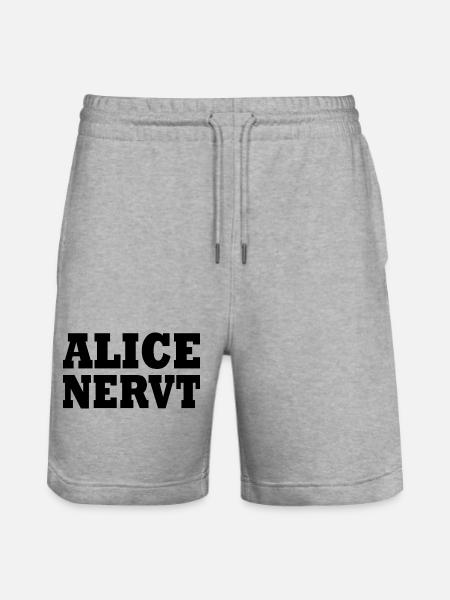 Alice is annoying - Stanley/Stella Trainer Unisex Organic Jogging Shorts - heather grey