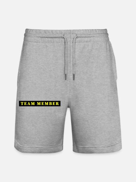 Team Member - Stanley/Stella Trainer Unisex Organic Jogging Shorts - heather grey