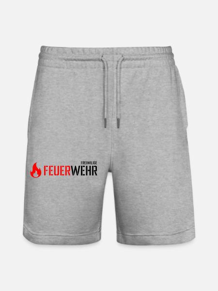 Feuerwehr - Stanley/Stella Unisex Bio Joggingshorts Trainer  - Grau meliert