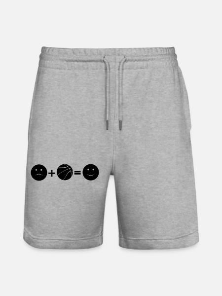 Basketball Sport - Stanley/Stella Unisex Bio Joggingshorts Trainer - Grau meliert