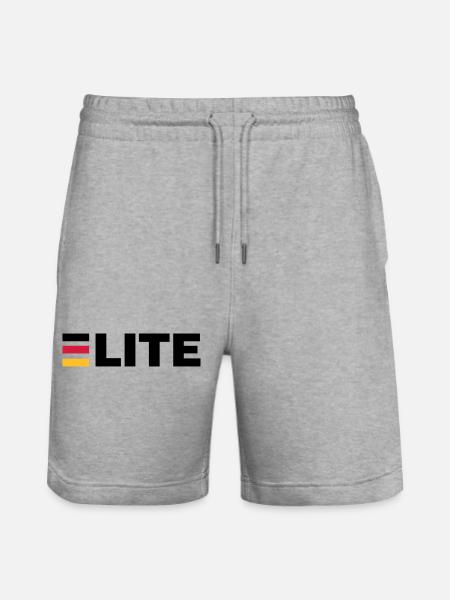 Deutschland Elite - Stanley/Stella Unisex Bio Joggingshorts Trainer - Grau meliert