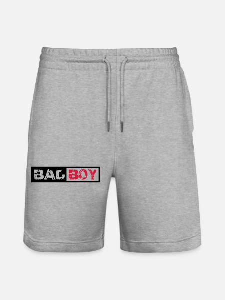 Bad Boy Design - Stanley/Stella Trainer Unisex Organic Jogging Shorts - heather grey