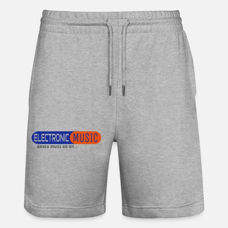 Electronic Music - Short de jogging bio TRAINER Stanley/Stella unisexe - gris chiné