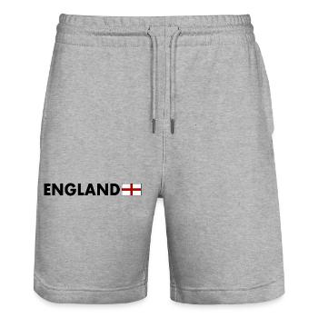 angleterre - Short de jogging bio TRAINER Stanley/Stella unisexe - gris chiné - Devant - Nik (191cm) & Marisol (170cm)