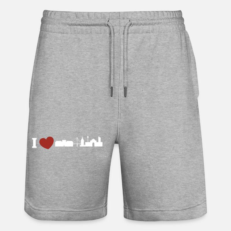 Mannheim Monnem Mannheimat - Short de jogging bio TRAINER Stanley/Stella unisexe - gris chiné