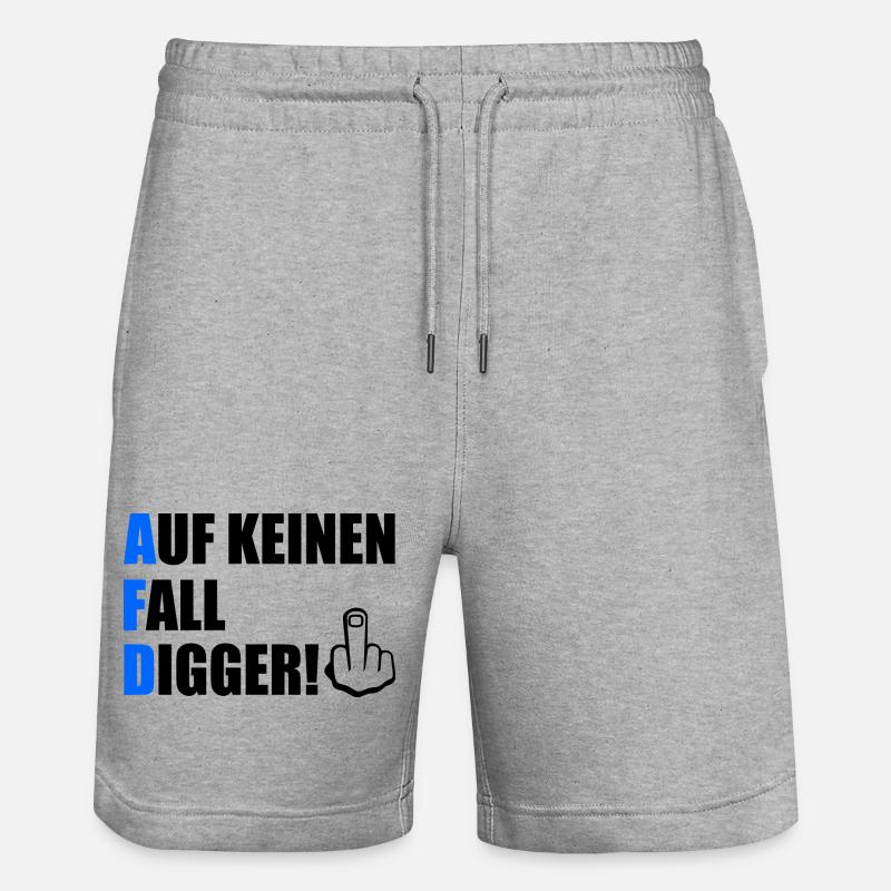 Certainement pas digga - Short de jogging bio TRAINER Stanley/Stella unisexe - gris chiné