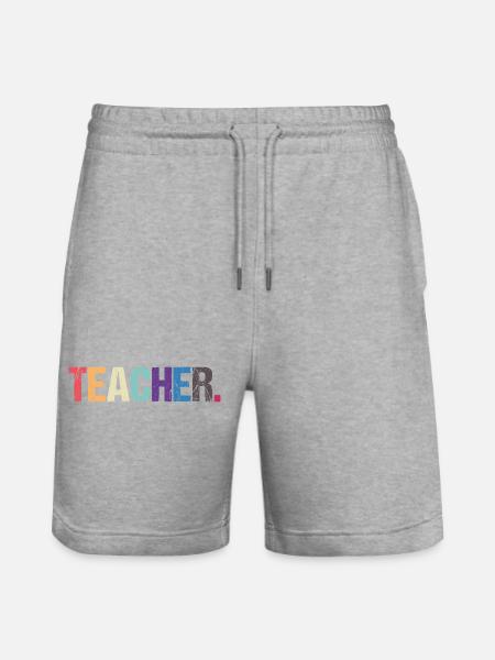 Conception colorée de TEACHER - Short de jogging bio TRAINER Stanley/Stella unisexe - gris chiné
