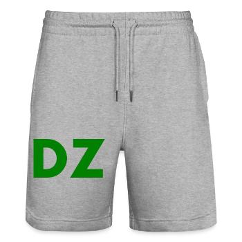 Dz - Stanley/Stella Unisex Bio Joggingshorts Trainer  - Grau meliert - Vorne - Nik (191cm) & Marisol (170cm)