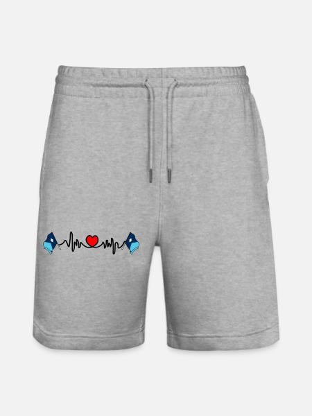 Heart rate cardio for Minnesota - Stanley/Stella Trainer Unisex Organic Jogging Shorts - heather grey