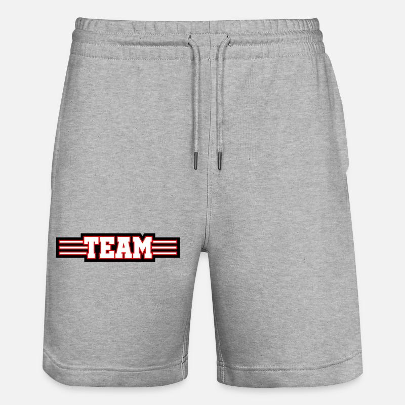 Conception d’équipe - Short de jogging bio TRAINER Stanley/Stella unisexe - gris chiné