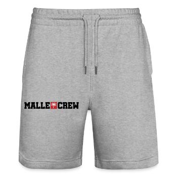 Malle Crew Mallorca - Short de jogging bio TRAINER Stanley/Stella unisexe - gris chiné - Devant - Nik (191cm) & Marisol (170cm)