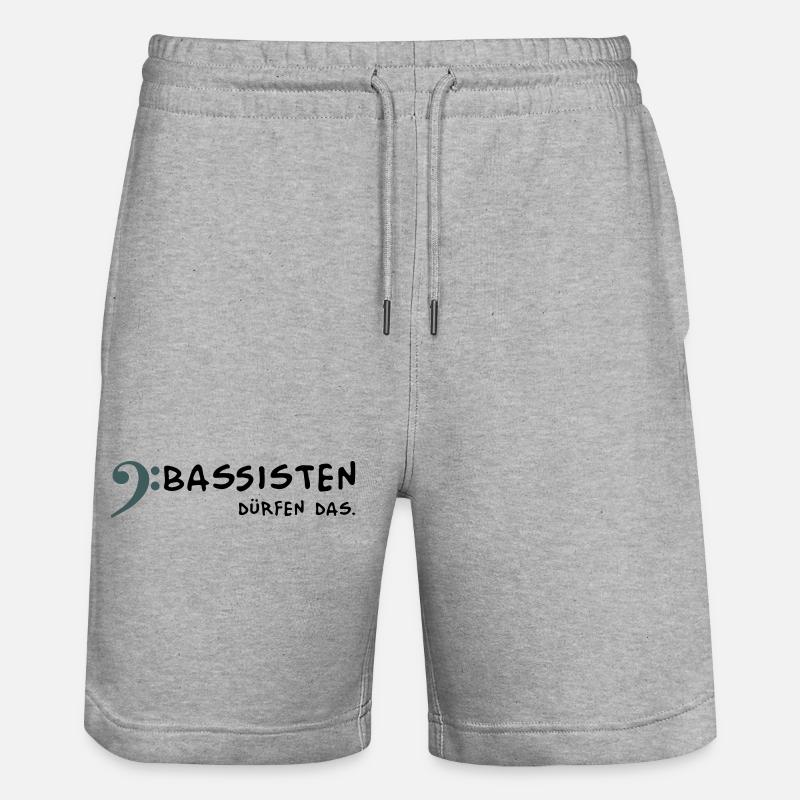 Les bassistes sont autorisés à - Short de jogging bio TRAINER Stanley/Stella unisexe - gris chiné
