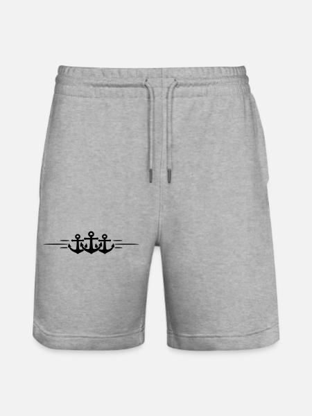 Anker Symbol Linie - Stanley/Stella Unisex Bio Joggingshorts Trainer - Grau meliert