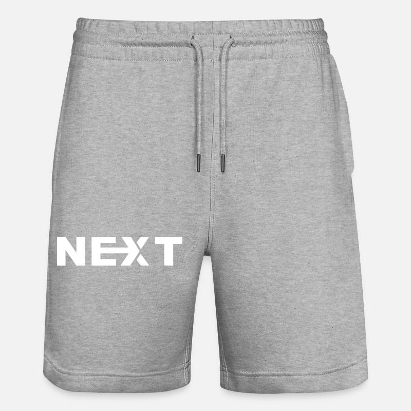 Nächster weißer Text - Stanley/Stella Unisex Bio Joggingshorts Trainer  - Grau meliert