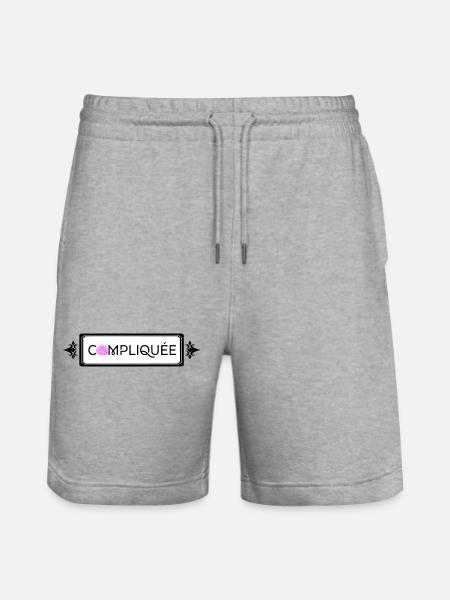Compliquée - Short de jogging bio TRAINER Stanley/Stella unisexe - gris chiné