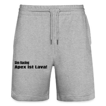 Apex ist Lava - Stanley/Stella Unisex Bio Joggingshorts Trainer  - Grau meliert - Vorne - Nik (191cm) & Marisol (170cm)