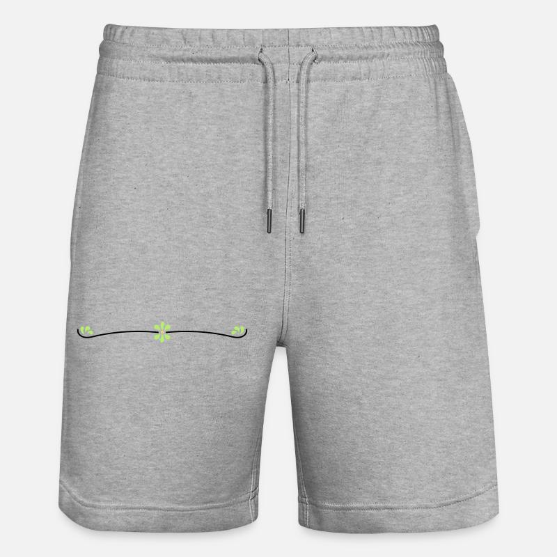 Vigne fleurie - Short de jogging bio TRAINER Stanley/Stella unisexe - gris chiné