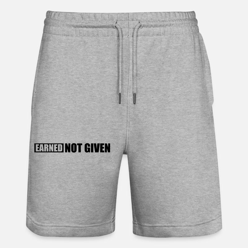 Gagné non donné - Short de jogging bio TRAINER Stanley/Stella unisexe - gris chiné