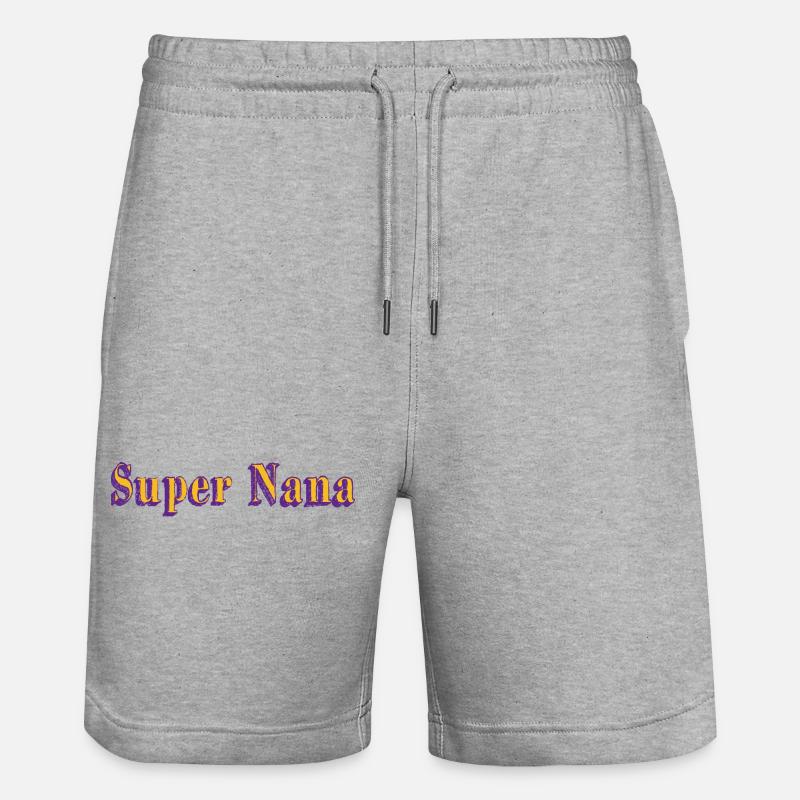 super nana - Short de jogging bio TRAINER Stanley/Stella unisexe - gris chiné