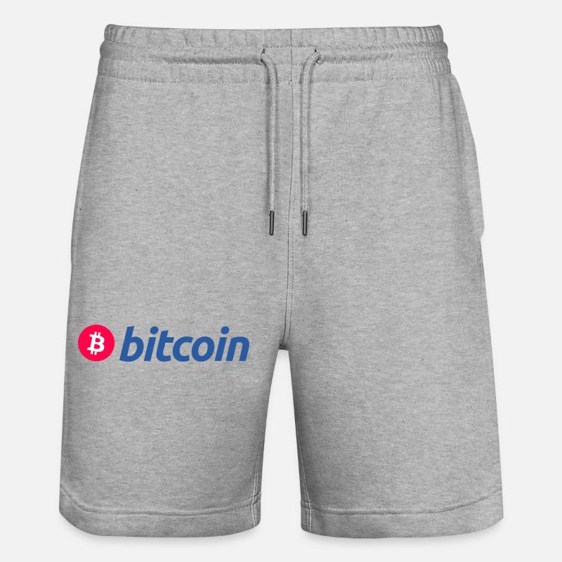 Bitcoin - Short de jogging bio TRAINER Stanley/Stella unisexe - gris chiné