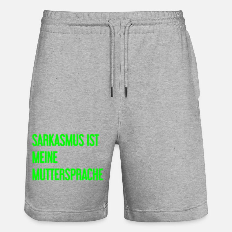 Sarcasme Pro - Short de jogging bio TRAINER Stanley/Stella unisexe - gris chiné