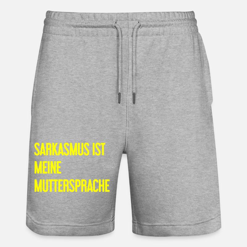 Sarcasme Pro - Short de jogging bio TRAINER Stanley/Stella unisexe - gris chiné