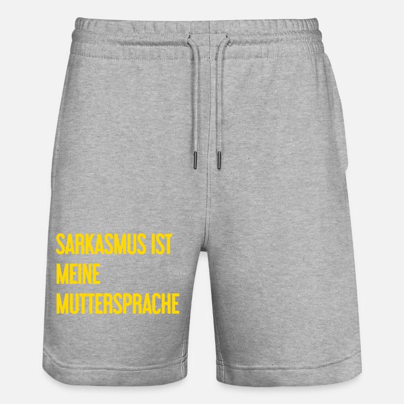 Sarcasme Pro - Short de jogging bio TRAINER Stanley/Stella unisexe - gris chiné
