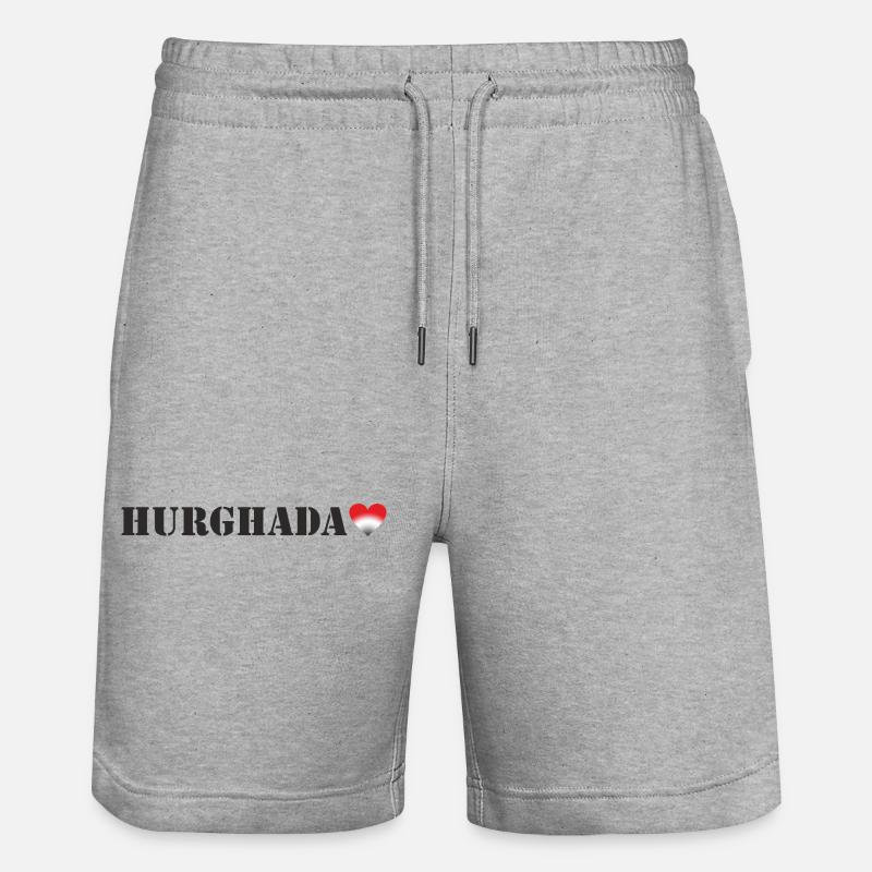 Hurghada, Égypte - Short de jogging bio TRAINER Stanley/Stella unisexe - gris chiné