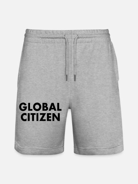 global citizen - Stanley/Stella Trainer Unisex Organic Jogging Shorts - heather grey